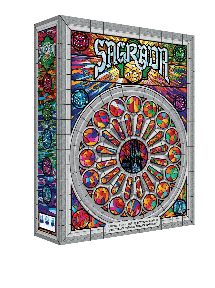 Sagrada Board Game | Family Game for Kids and Adults | Dice Drafting and Placement Strategy Game | Ages 10+ | 1 to 4 Players | by Floodgate Games