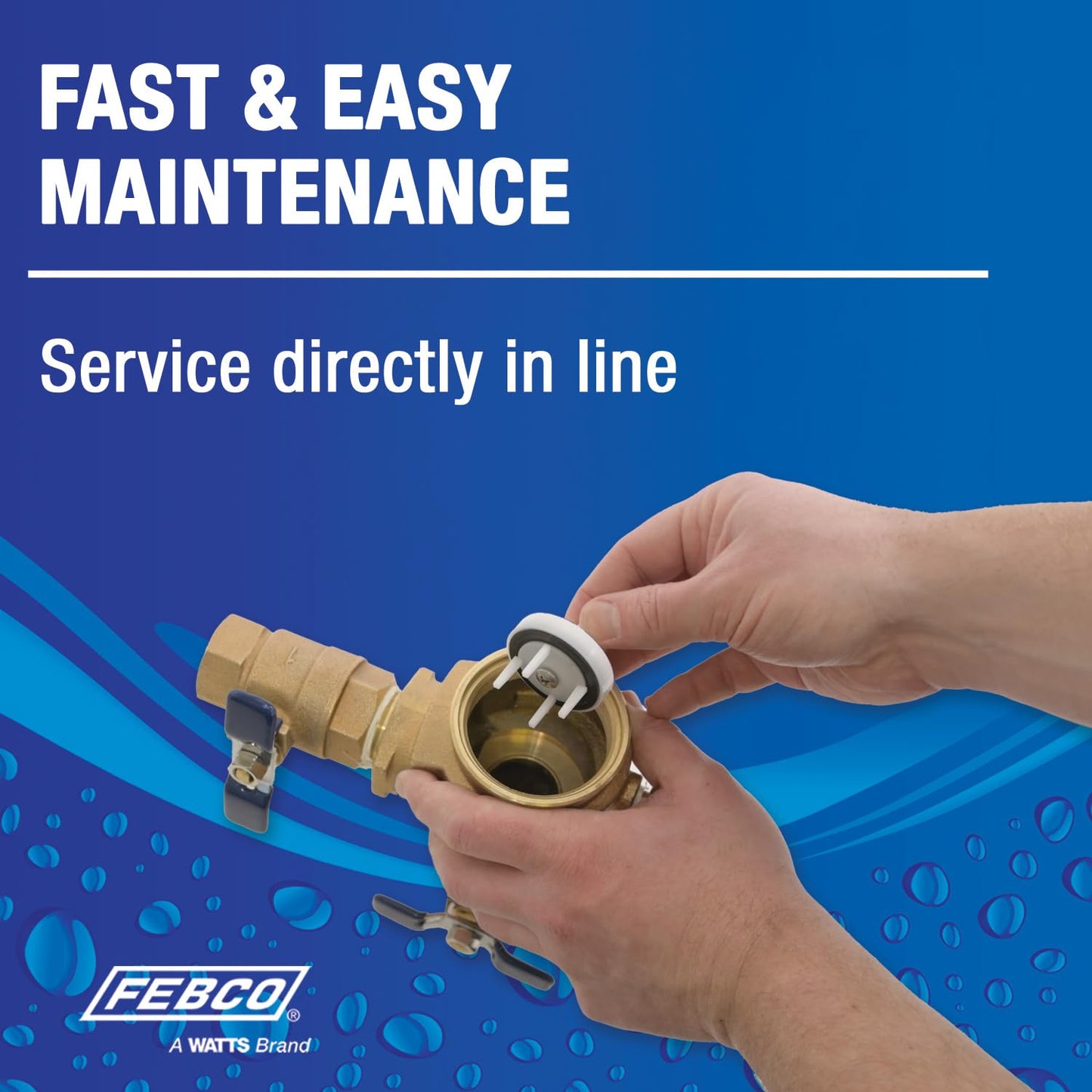 Febco 765 Series 3/4" Bronze Pressure Vacuum Breaker Backflow Preventer, Quarter Turn Shutoff, NPT Connections, Freeze Sensor with SentryPlus Alert Technology, Industrial Plants, Irrigation System