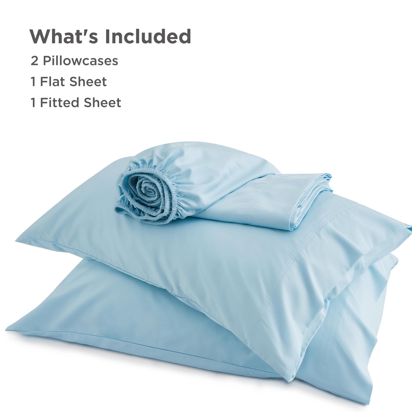 Bedsure Full Size Bed Sheets, Cooling Sheets, Rayon Derived from Bamboo, Breathable & Soft, Deep Pocket Up to 16 Inches, Hotel Luxury Silky Bedding for Hot Sleepers, Aqua