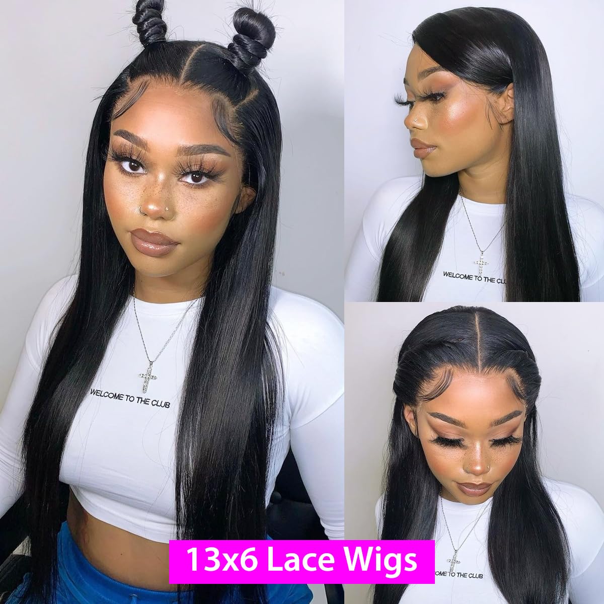 Profairsor 30 Inch Straight HD Lace Front Wigs Human Hair 180% Density Straight Human Hair Wigs for Black Women Glueless Wigs 13x6 Straight Lace Front Wigs Human Hair Pre Plucked HD Lace Frontal Wig