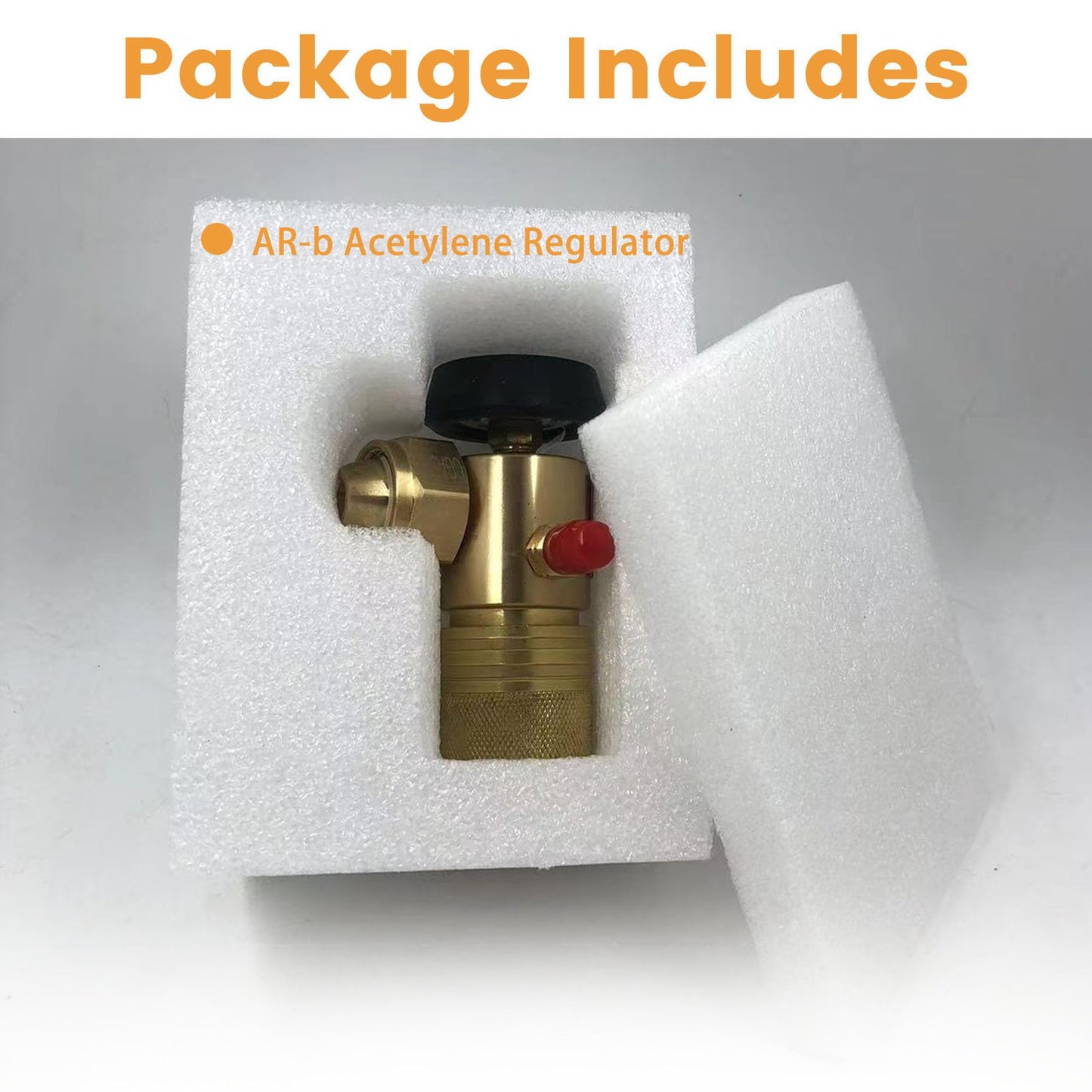 0386-0725 AR-B CGA520 Acetylene Regulator for B Tanks, for Turbo Torch regulator with Gauge, Use with TurboTorch Acetylene Kit, B Tank Torch Kit