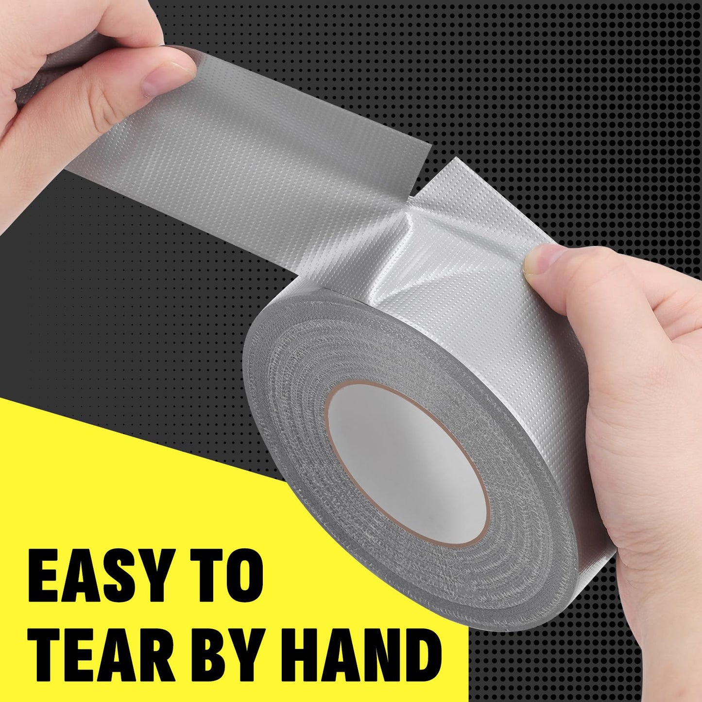 Zeefpod 24 Pack Duct Tape Heavy Duty Waterproof, Silver Duct Tape Bulk 1.88 Inch X 90 Ft, Strong No Residue,Tear by Hand,Multi-Use for Indoor & Outdoor Repairs, Industrial, Professional Use