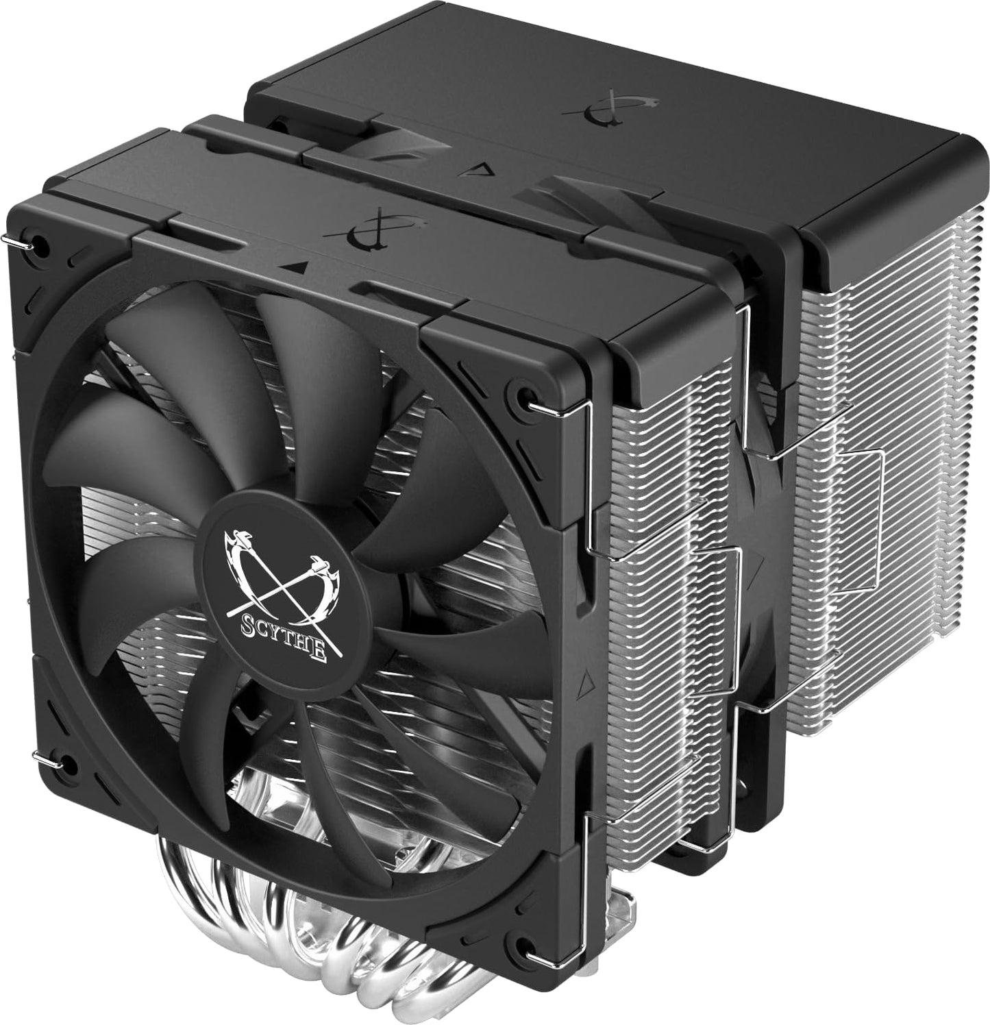 Size SCYTHE FUMA3 Twin Tower Side Flow CPU Cooler with Double Reverse Type Fan