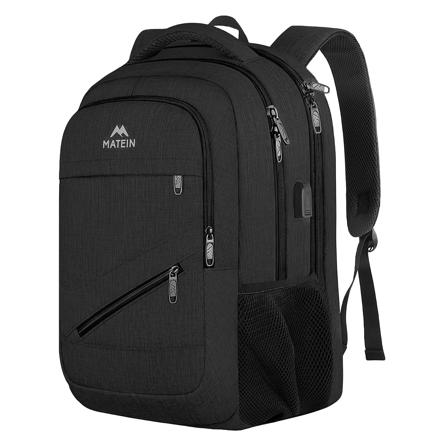 MATEIN School Laptop Backpack, Large TSA Friendly College Computer Bookbag with Laptop Compartment Fits 17 Inch Notebook, Water Resistant Business Work Travel Bag, Graduation Gifts for Men Women