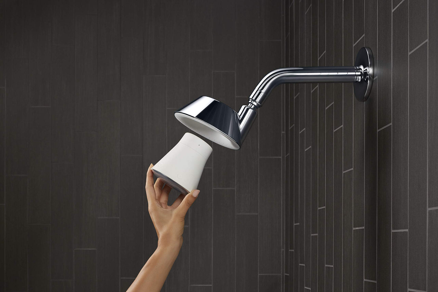 Kohler Moxie Showerhead and Waterproof Bluetooth Wireless Speaker, 1.75 gpm - Polished Chrome