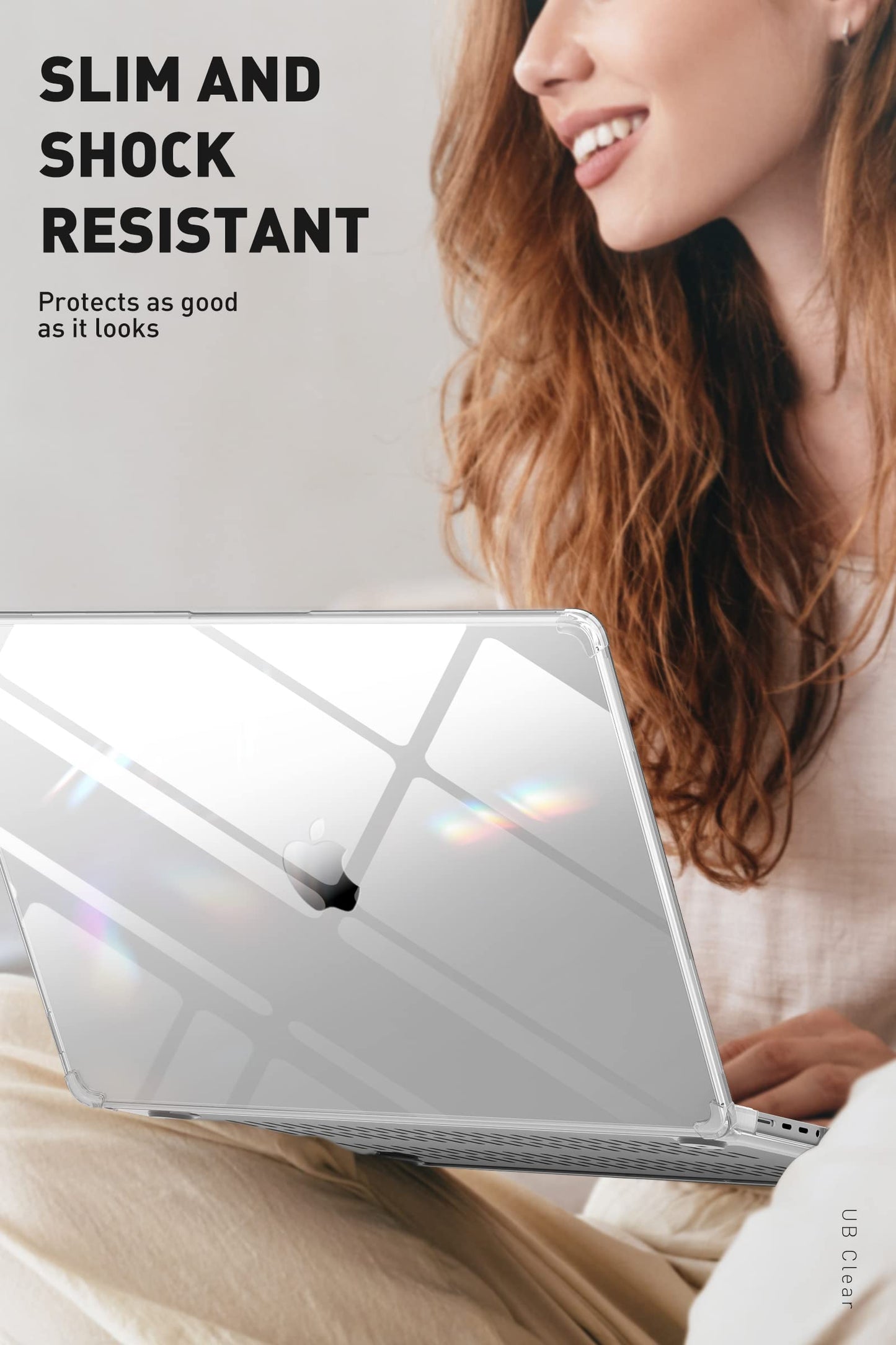 SUPCASE for MacBook Pro 16 Inch Case 2021-2024 Release (Unicorn Beetle Clear), M4/M3/M2/M1 Pro/Max Chip [Anti-Scratch] Slim Clear Cover Accessories for MacBook Pro 16'' with Touch ID, Clear