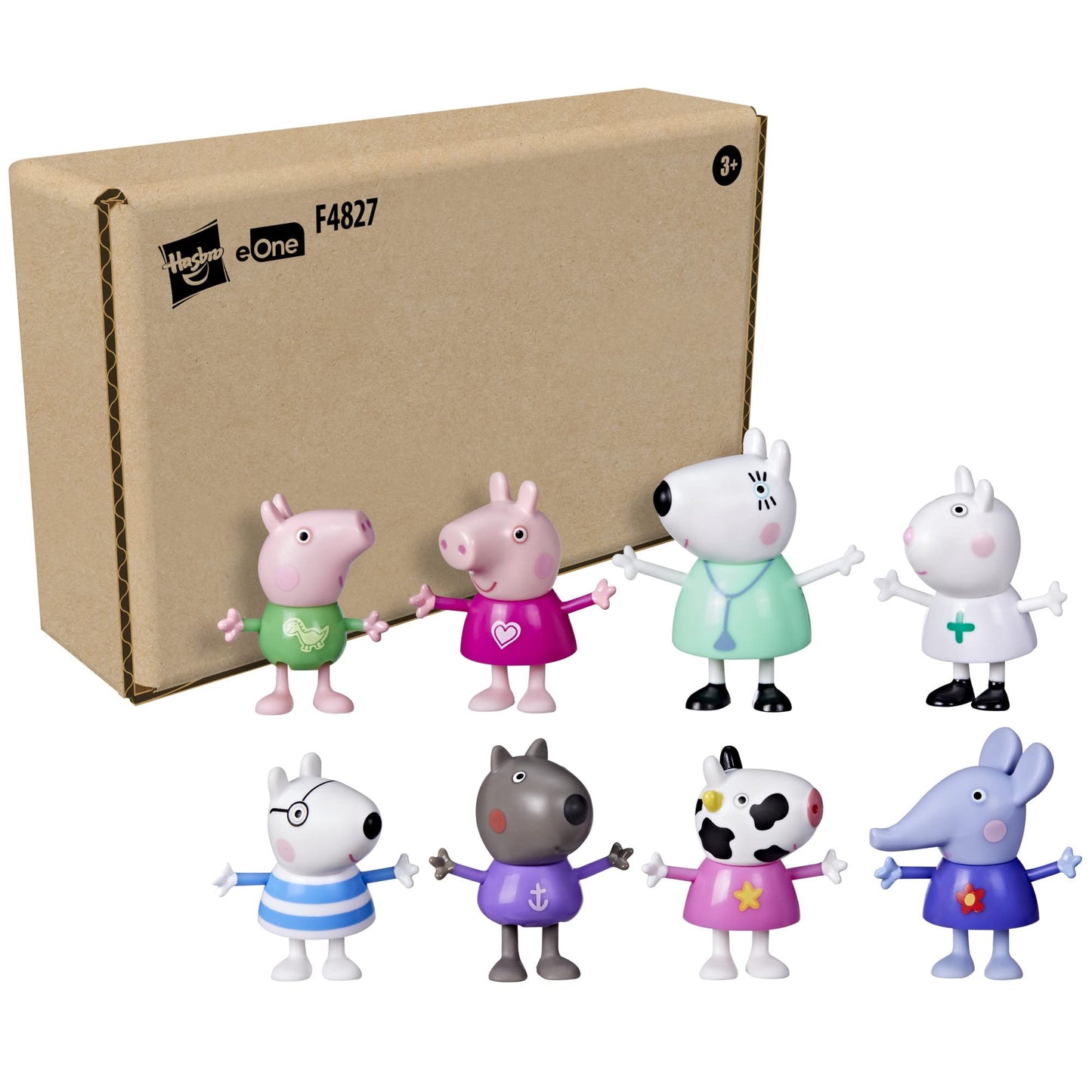 Peppa Pig Dr. Polar Bear Calls On Peppa and Friends Figure Pack Preschool Toy, Includes 8 Figures, for Ages 3 and Up