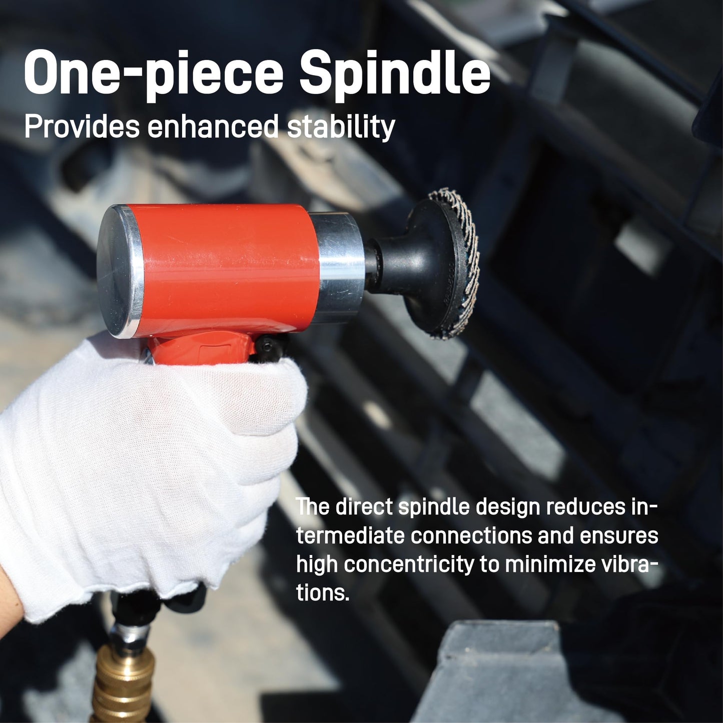 Pneumatic Mini Orbital Sander Grinder Polisher Kit, 2 inch Air Right Angle Surface Prep Tool with 41pcs Roll Lock Discs