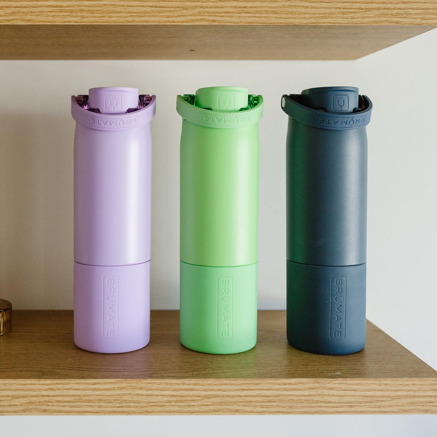 BrüMate Rise 35oz Water Bottle With 100% Leakproof Covered Silicone Straw | Insulated Stainless Steel Water Bottle With Removable Straw | Fast Flow | Soft Sip Silicone Spout | BPA-Free (Dark Aura)
