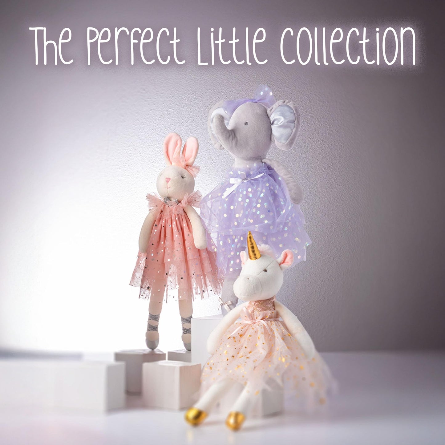 Stephen Joseph Super Soft Plush Dolls Large, Bunny 4 inch