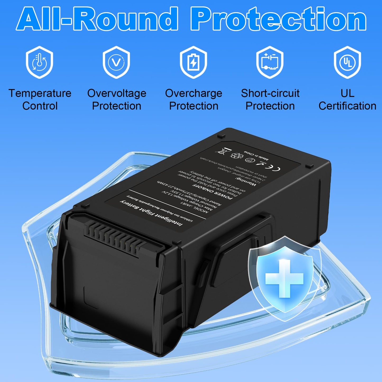 Dregin Mavic Air 1 Battery, 2375mAh 11.55V Intelligent Flight Battery for DJI Mavic Air 1 Drone (21 Mins Maximum Flight Time)