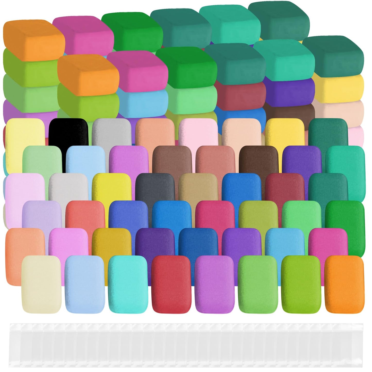 TANEMUDO 384 Pack Air Dry Clay in 48 Colors, Molding Clay Kit for Kids with Sculpting Tools and Extra 200 Ziplock Bags, Arts and Crafts DIY Kit for Boys and Girls