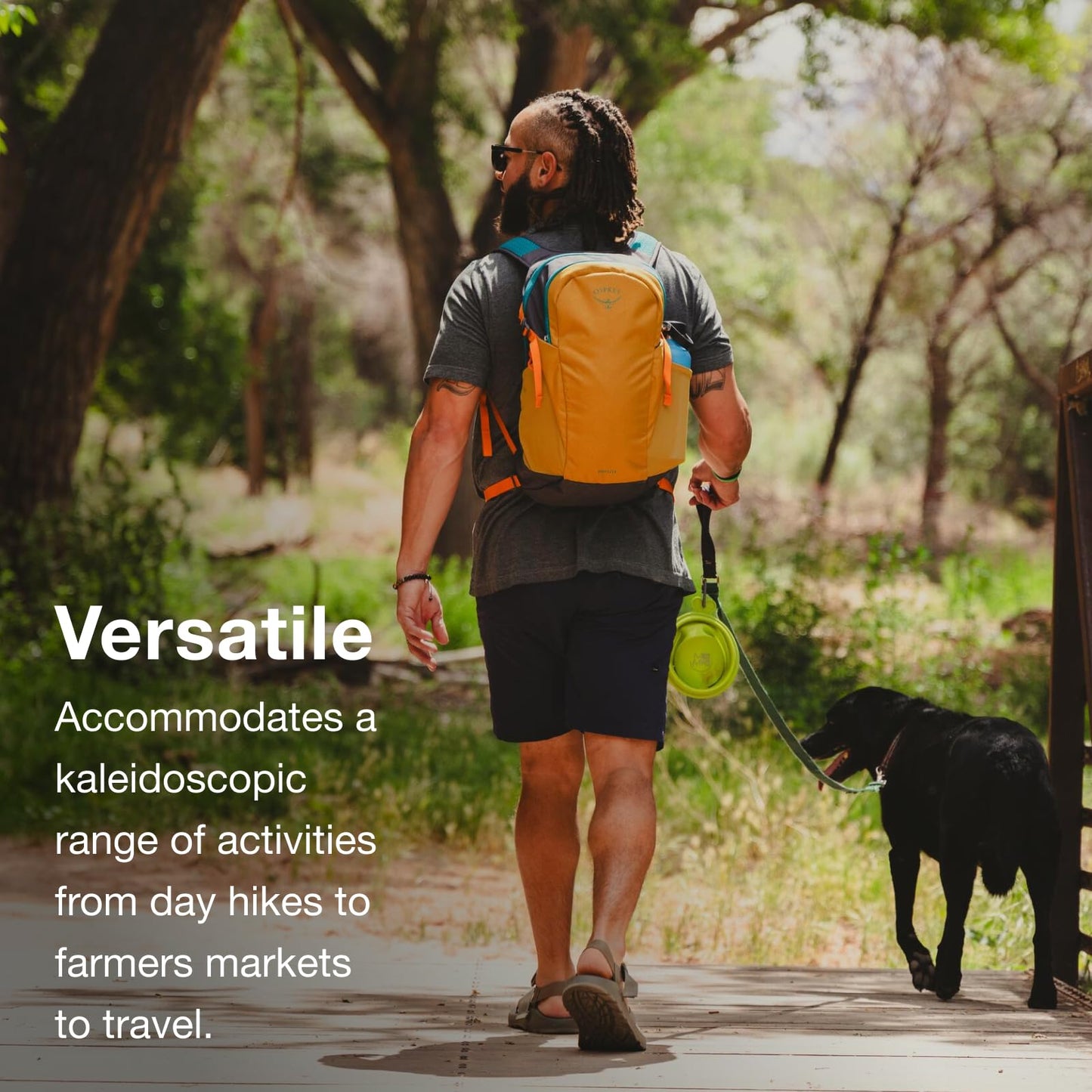 Osprey Daylite Commuter Backpack - Lightweight Everyday Bag with Laptop Sleeve, Bottle Pockets, Glow Dew/Multi