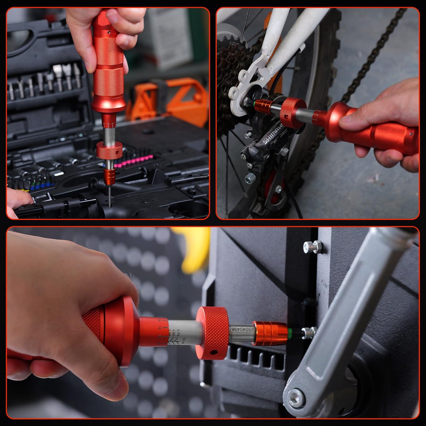 68Pcs Torque Screwdriver Wrench Set 10-70 IN.LB, Inch Pound Torque Driver with S2 Steel Bits, 1/4" Drive, Magnetic Quick-Release Adapter for Bike Repair, Mounting and Maintenance