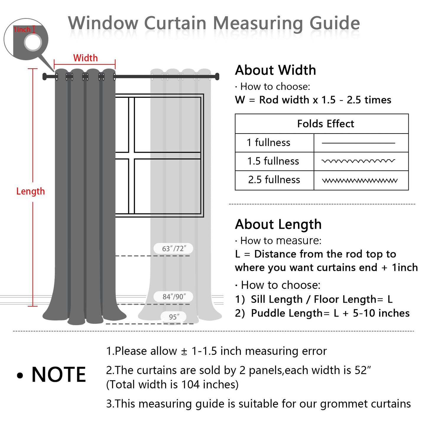 MYSKY HOME Pink Curtains for Girls Bedroom Pom Pom Sheer Curtain 63 Inches Length Thermal Insulated Nursery Blackout Curtains Room Darkening Short Kitchen Drapes Grommet, 52 x 63 in, 2 Panels