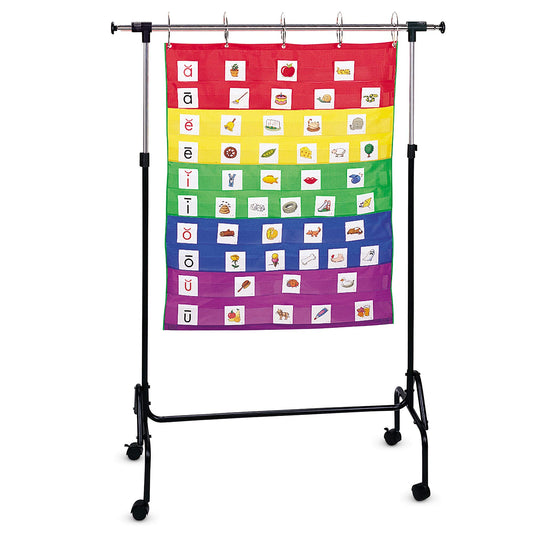 Learning Resources Adjustable Chart Stand, Pocket Chart Stand for Teachers,Flip Chart Stand, Teacher Supplies for Classroom,Back to School Supplies