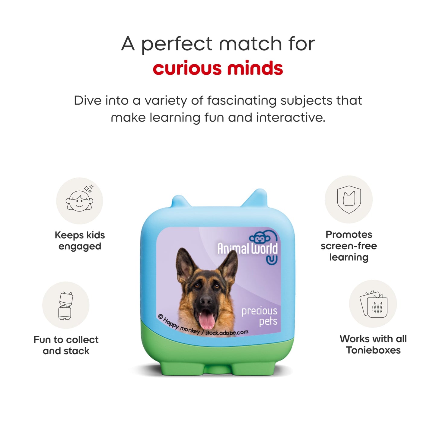 Tonies Animal World: Precious Pets Pocket Set - 4 Pack