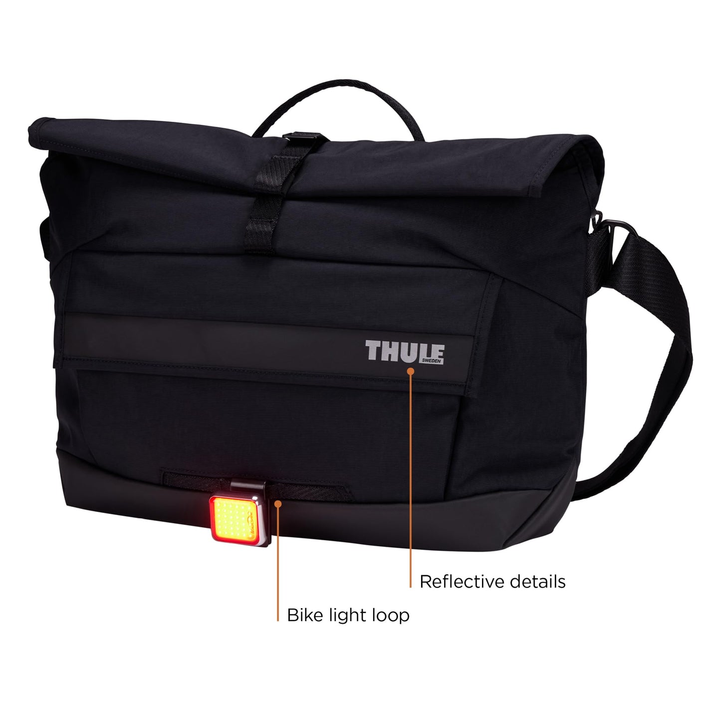 Thule Paramount 14L Crossbody Bag - Crossbody Bag for Women and Men - Padded Laptop Sleeve fits 14" Laptop or Tablet, Black