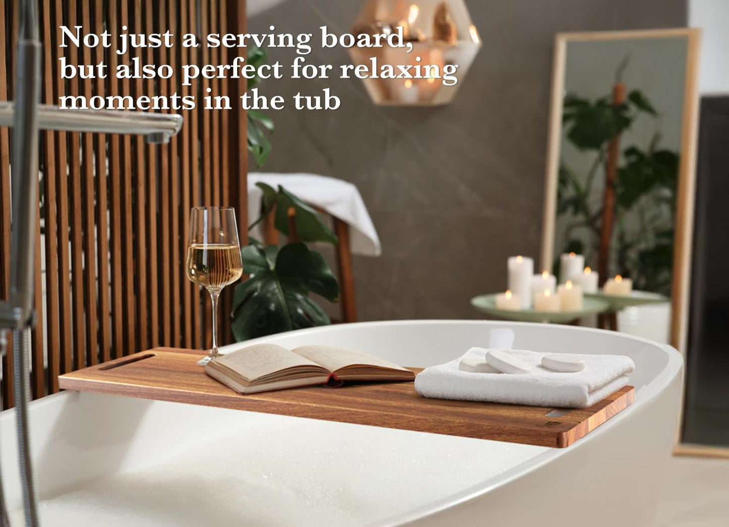 Dofira Large Charcuterie Board – Featuring Built-In Side Handles, 32" Acacia Wood Serving Board for Cheese, Meat & Appetizers – Extra Long Kitchen Platter for Gatherings, BBQ & Home Decor