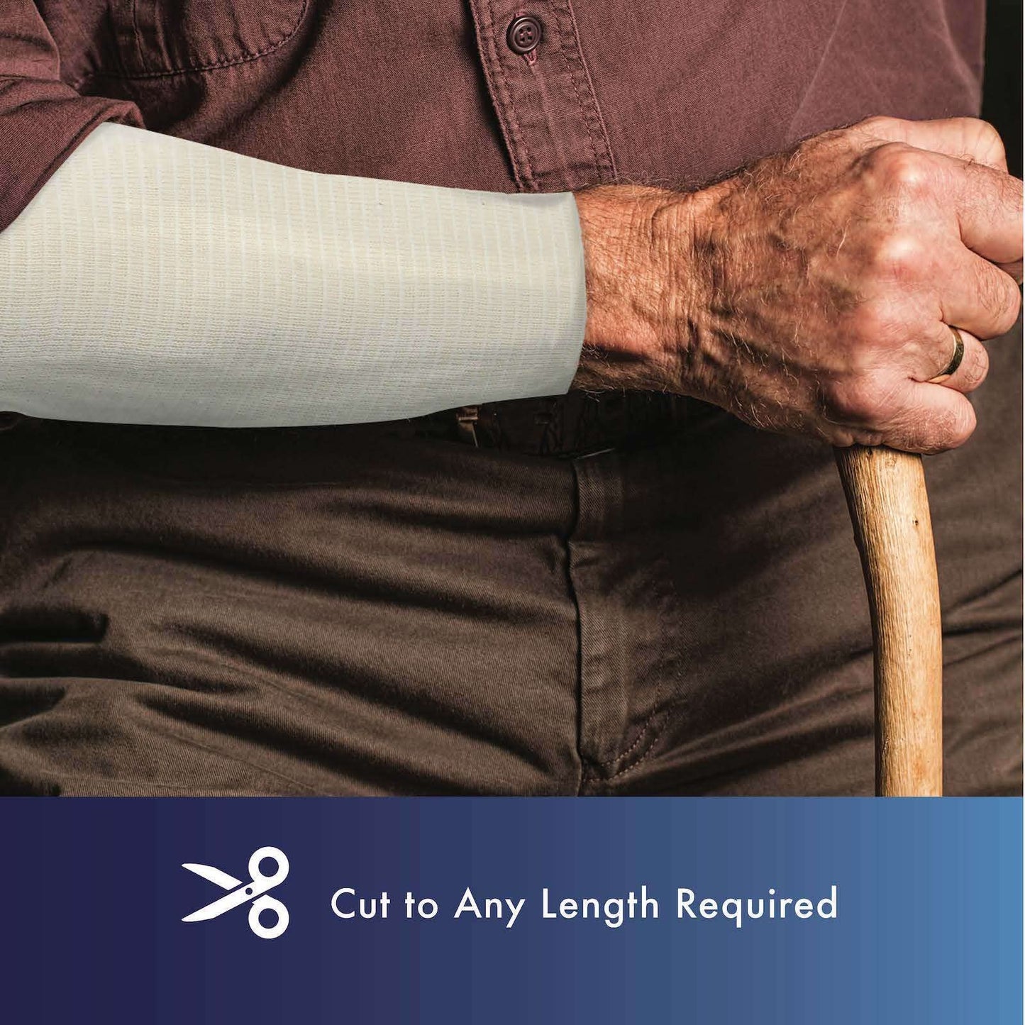 KinGrip Tubular Elastic Support Bandages by Kinship Comfort Brands Tubular Bandage Protects Fragile Skin Latex-Free Wound Care for Edema and Lymphedema Support | Made in USA | Size E 3.5”x10 MTR