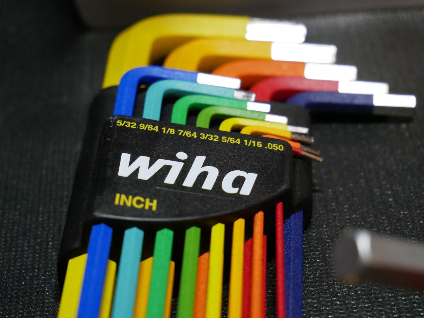 Wiha 13 Piece Ball End Color Coded Hex L-Key Set - Inch