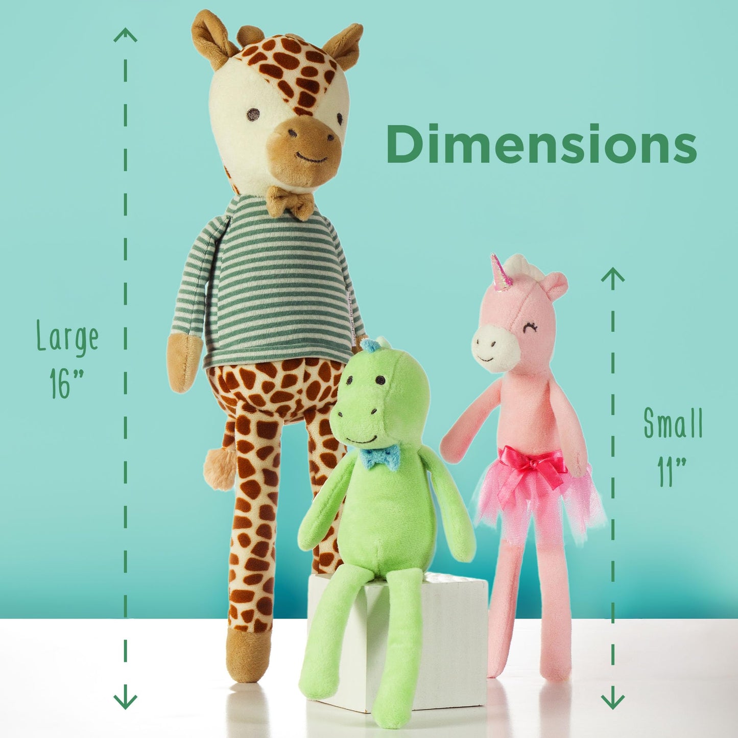 Stephen Joseph Super Soft Plush Dolls Large, Bunny 4 inch