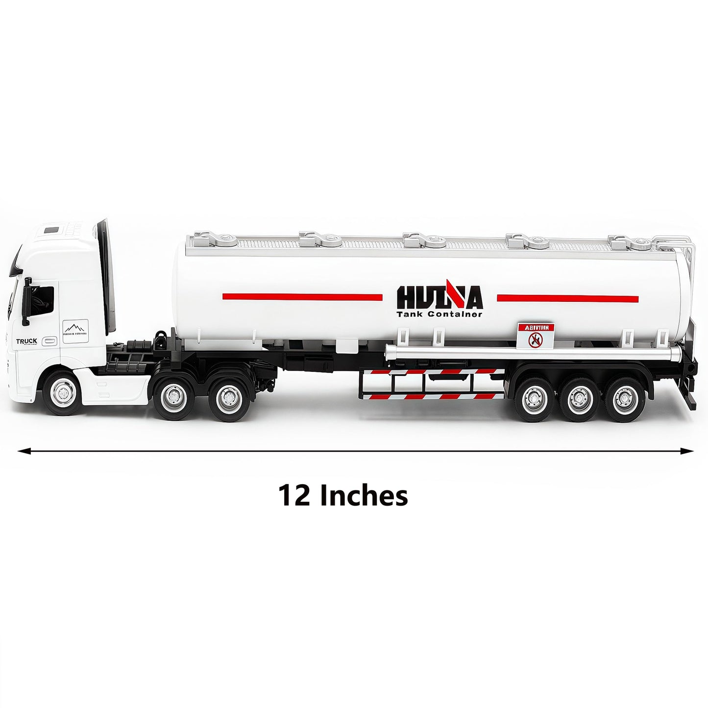 Gemini & Genius Oil Tanker Trailer Toy for Kids, Heavy Duty Realistic Alloy Hauler Car Toys, Transport Vehicle, 1:50 Scale Diecast Tanker Truck, Toy Trucks for Kids (Detachable)