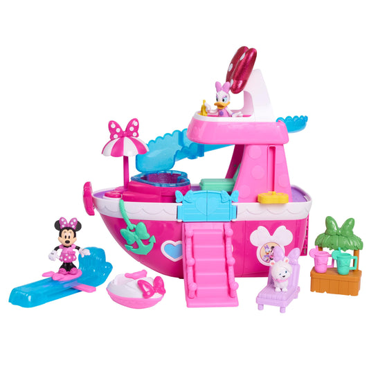 Disney Junior Minnie Mouse Bowdazzling Yacht Playset, Officially Licensed Kids Toys for Ages 3 Up, Gifts and Presents
