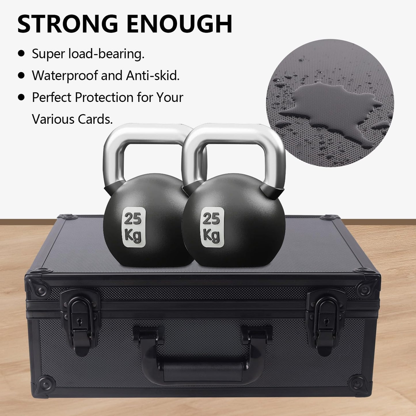 KAGSWAMO Toploader Storage Box Trading Card Storage Case, Sports Baseball Card Storage Box, Cards Case Holder (Holds 630+ Toploaders)