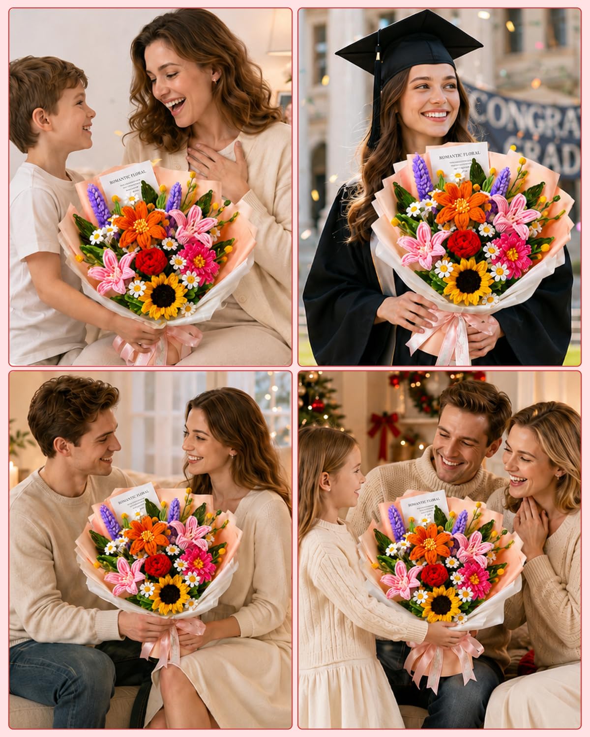 864PCS Pipe Cleaners Craft, Pipe Cleaners Flowers Kit with Handle, 13Colors Chenille Stems,Art and Craft Supplies