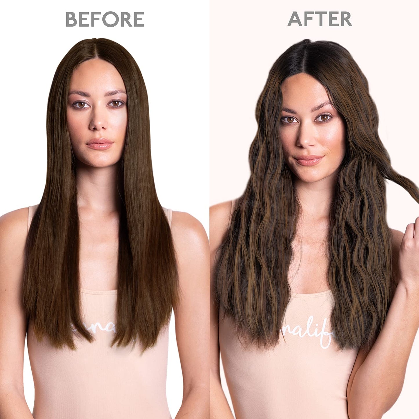 WENNALIFE Clip in Hair Extensions Real Human Hair, 14 Inch 120g 7pcs Dark Brown to Chestnut Brown Balayage Hair Extensions Clip In Human Hair Remy Clip in Hair Extensions Real Human Hair Double Weft