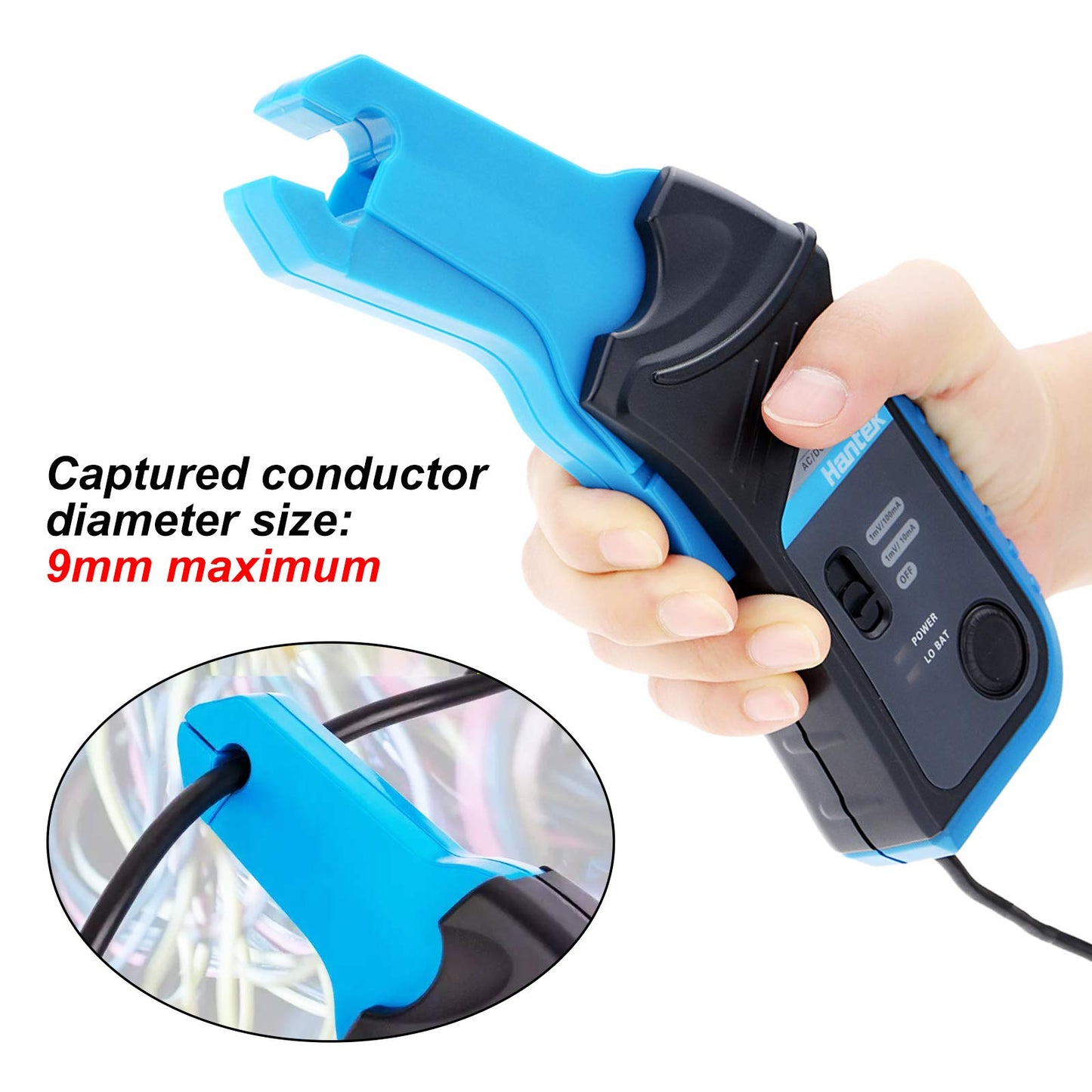 Hantek CC-65 AC/DC Multimeter Current Clamp Meter with BNC Connector Up to 20 kHz 20mA to 65A DC