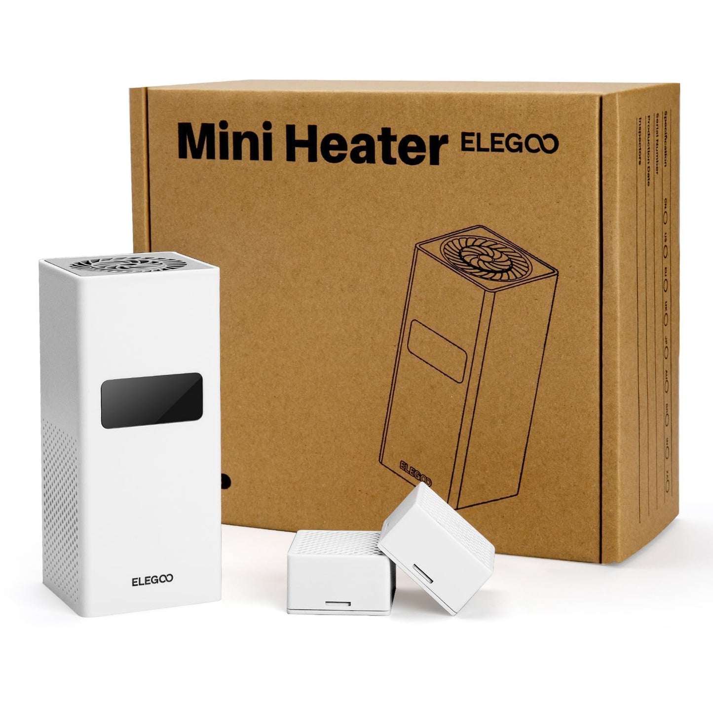 ELEGOO Smart Mini Heater for Resin 3D Printer Intelligent Temperature Control Heater with Air Filtration, Compatible with ELEGOO Most MSLA/DLP/LCD 3D Printers