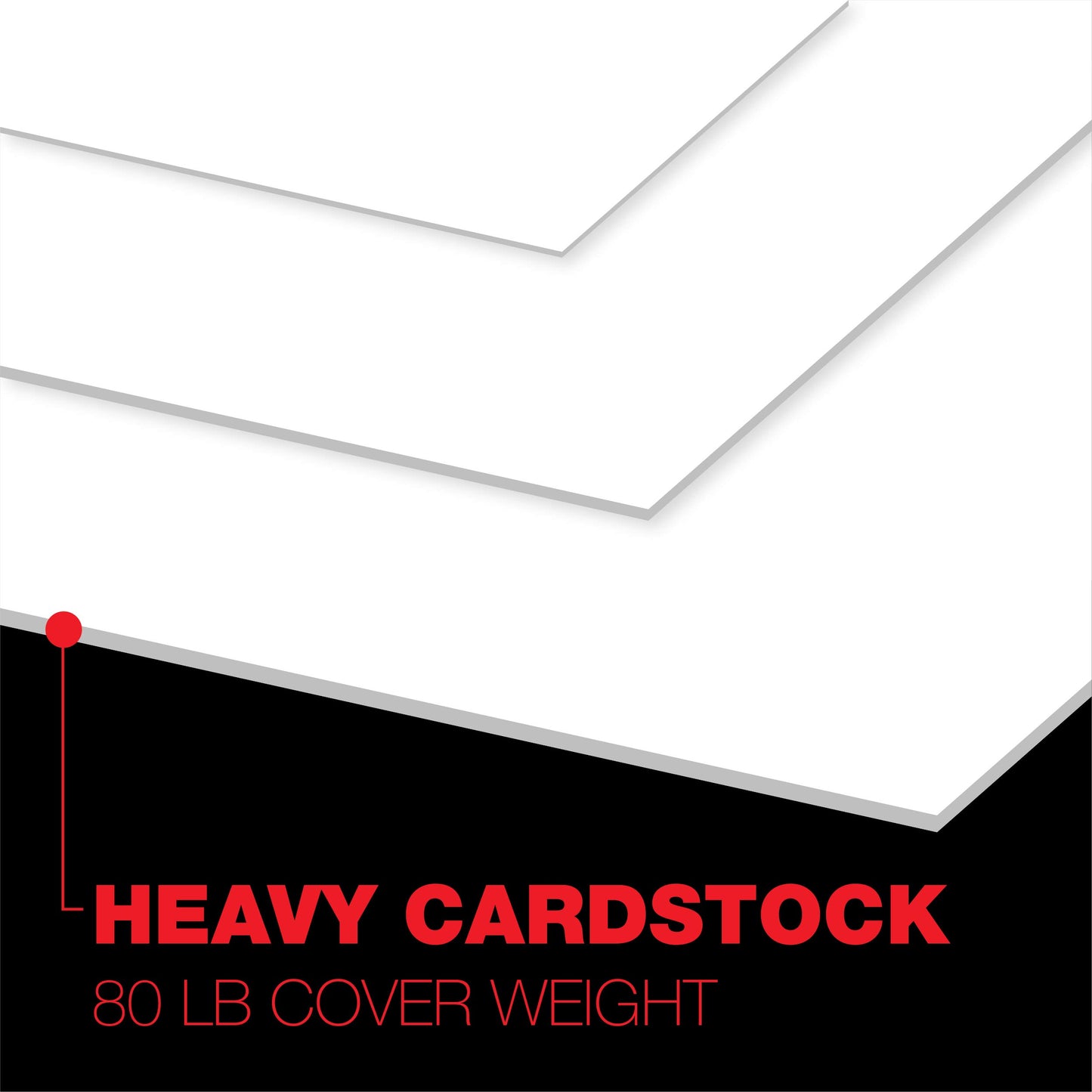 Accent Opaque 11” x 17” White Cardstock Paper, 80lb, 216gsm – 200 Sheets (1 Ream) – Premium Smooth Heavy Cardstock, Printer Paper for Invitations, Cards, Menus, Business Cards – 188092R
