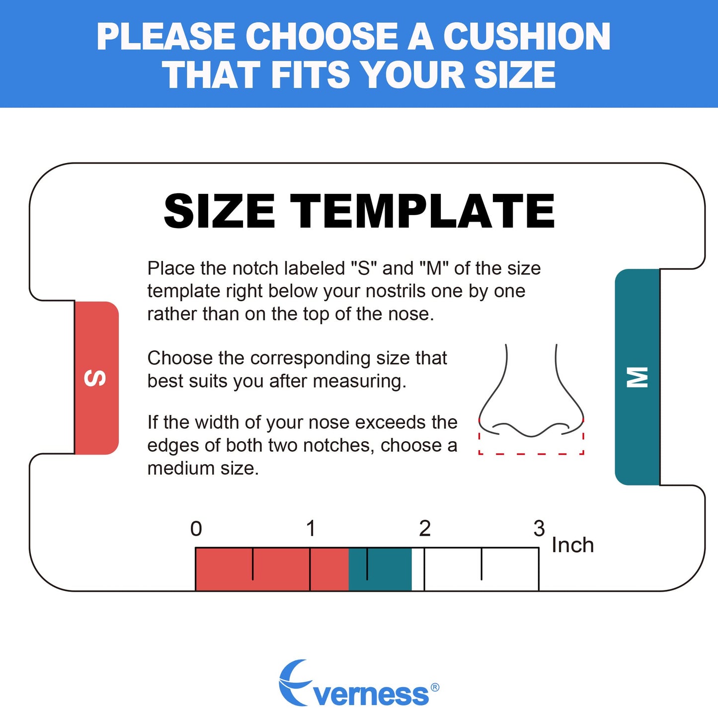 2 Packs Replacement Cushion (M) for F30, Size Range from 1.3-1.9 Inch, Reliable Seal & Comfortable Fit, Compatible with Original Frame, Excellent-Value & Durable Replacement Supplies by Everness (M)