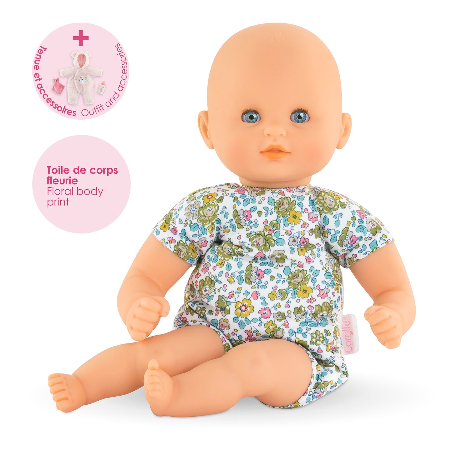Corolle – Mon Premier Poupon Baby Calin Loving Teddy Bear 12” Soft-Body Doll with Vanilla Scented Skin for Toddlers, Ages 18+ Months – Lightweight and Easy to Carry