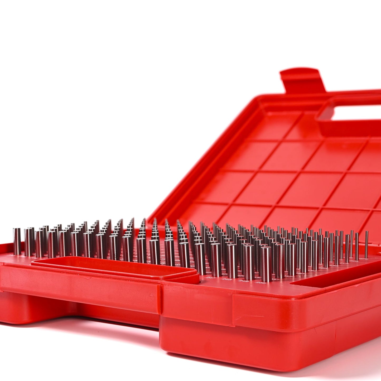 Pin Gauges, Pin Gage Set, M1(0.061”-0.250”)190pcs, Minus, Class ZZ, with Storage Case