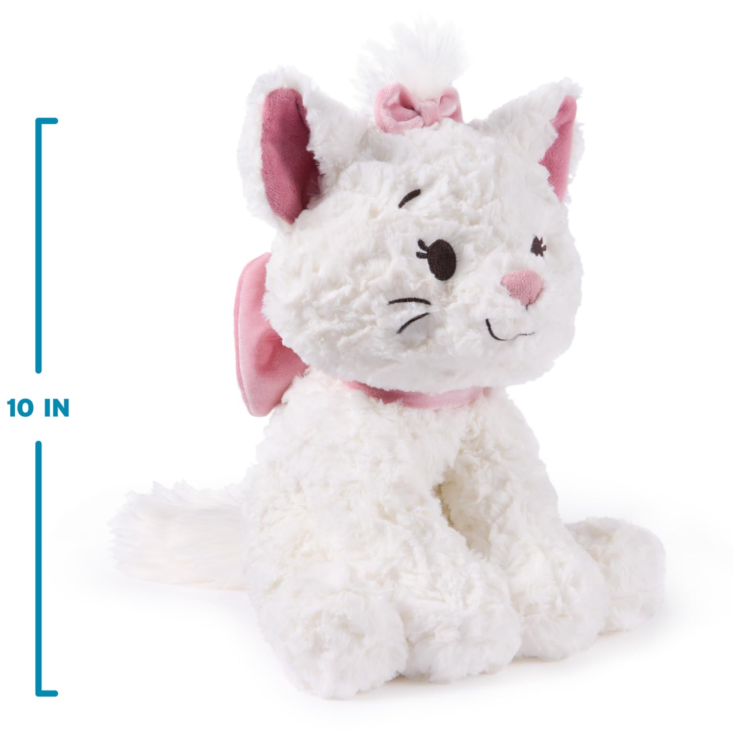 GUND Disney Official Marie Plush, Disney Cozys Collection, The Aristocats Toys, Kitten Stuffed Animal for Ages 1 and Up, White, 10”