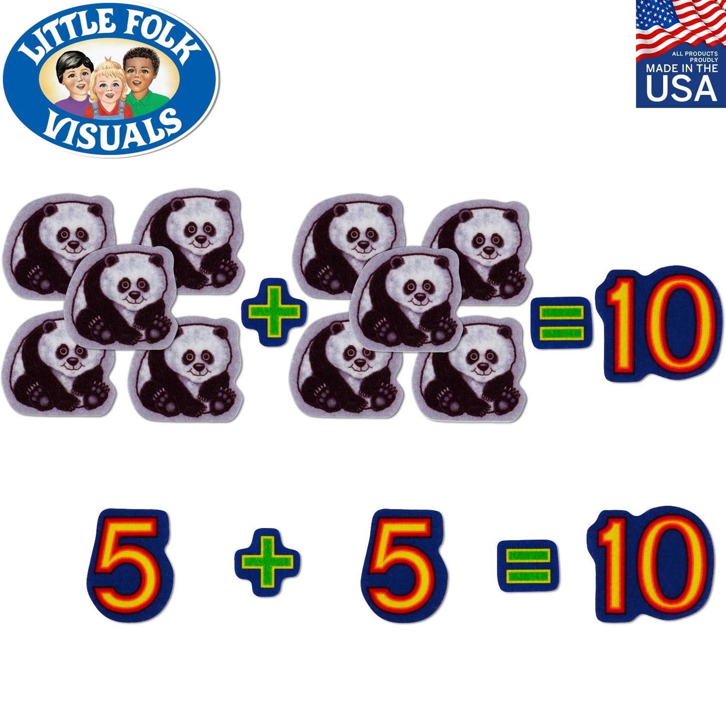 Little Folks Visuals LFV22101 Beginners Counting Flannel Boards
