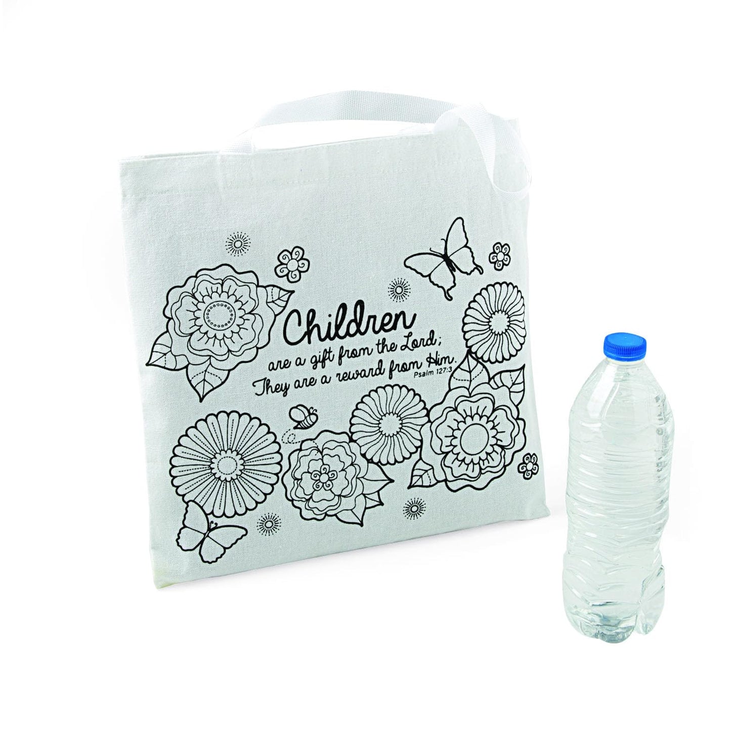 Fun Express DIY Religious Mother's Tote Bags (Set of 12) DIY Craft Kits Kids