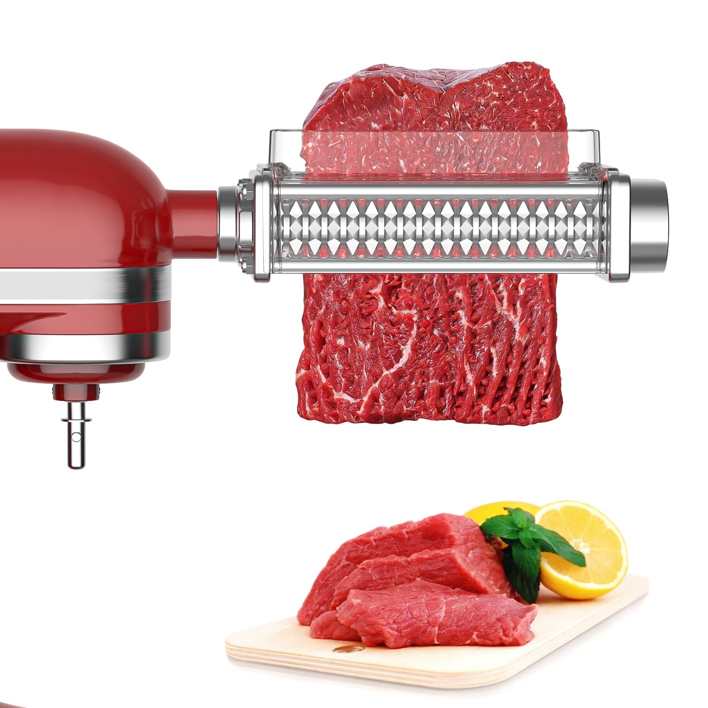 Meat Tenderizer Attachment for Kitchenaid Stand Mixer, Meat Tenderizer Machine for Kitchenaid Mixer Accessories, Meat Tenderizer with Stainless Steel Gears by Cofun