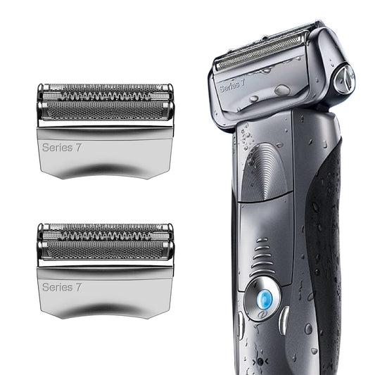 70S Series 7 Replacement Head for Braun Series 7 Foil Shaver Replacement Heads for Braun Series 7 Replacement Compatible with Series 7 Shavers 70s 720,750CC, 760CC,790CC,9565 Foil Shaver（2Pack ）
