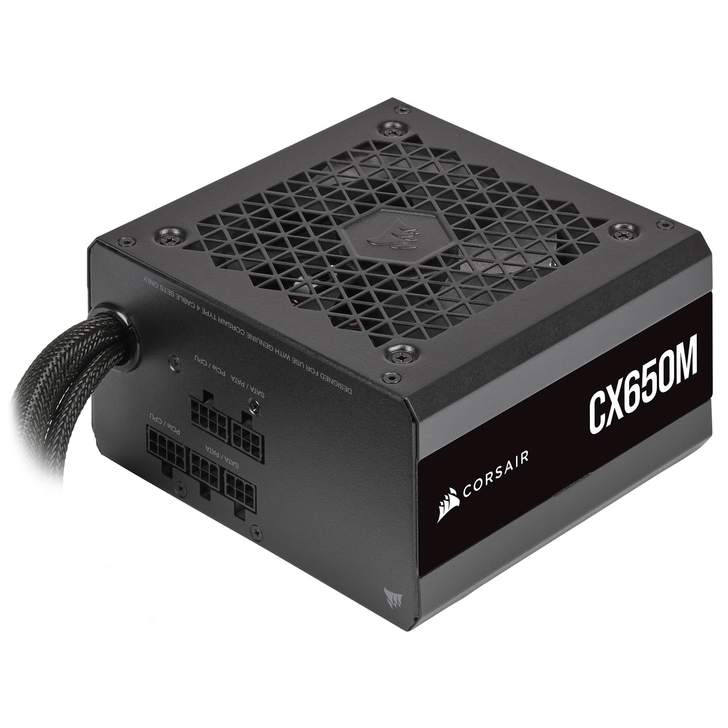CORSAIR CX650M 80 Plus Bronze Semi-Modular Low-Noise ATX 650 Watt Power Supply - NA - Black