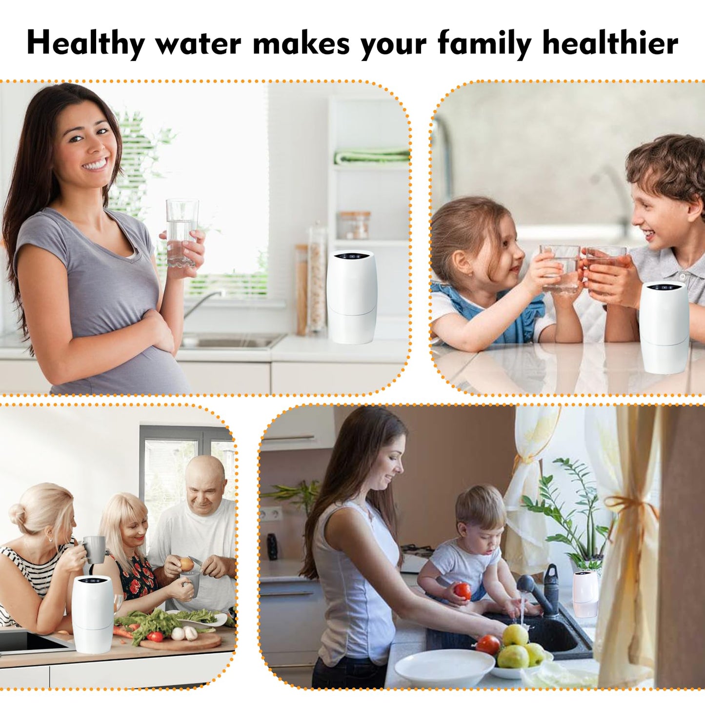 100186 Water Filter + Pre-Filter Compatible with Amway eSpring Water Purifier, 4 Times High Efficiency Pre-Filter Layer Adsorbs Harmful Element, Make Water healthier. Lasts 1 Year or Filters 1320 gal