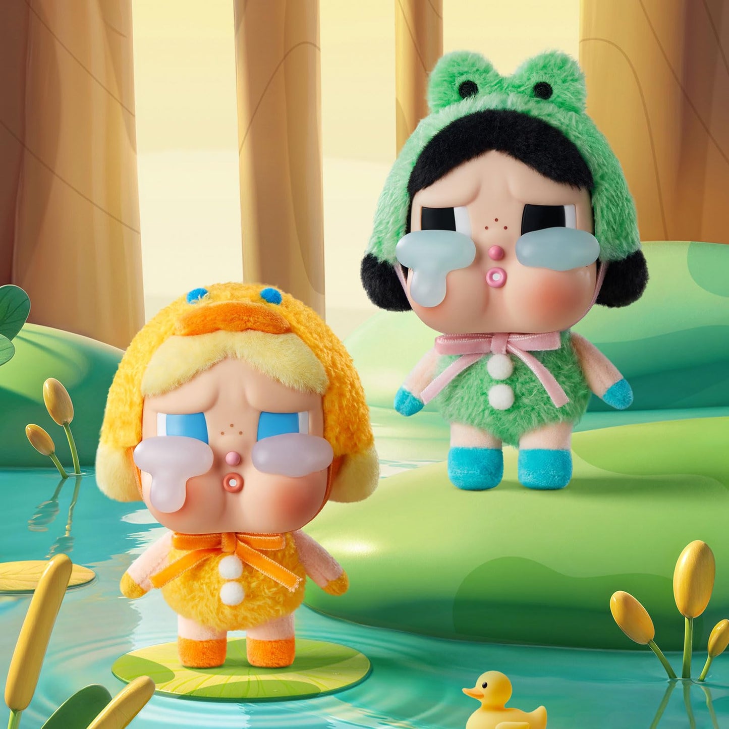 POP MART Crybaby Tears Factory Series - Vinyl face Plush Blind Box, Crybaby Blind Box Figures, Random Design Action Figures Collectible Toys Home Decorations, Holiday Birthday Gifts, Single Box