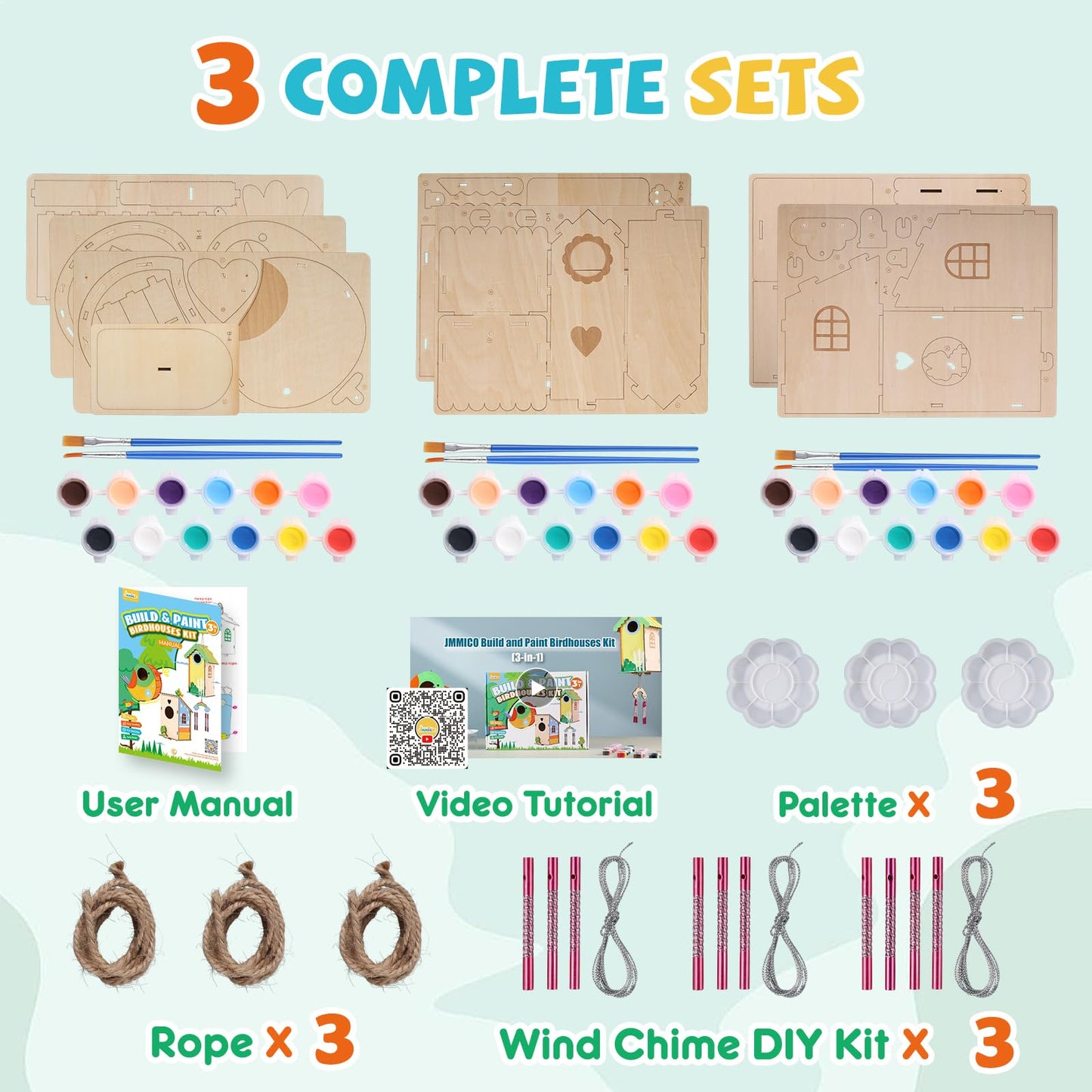 JMMICO 3-in-1 Craft Kits for Kids Age 8-12