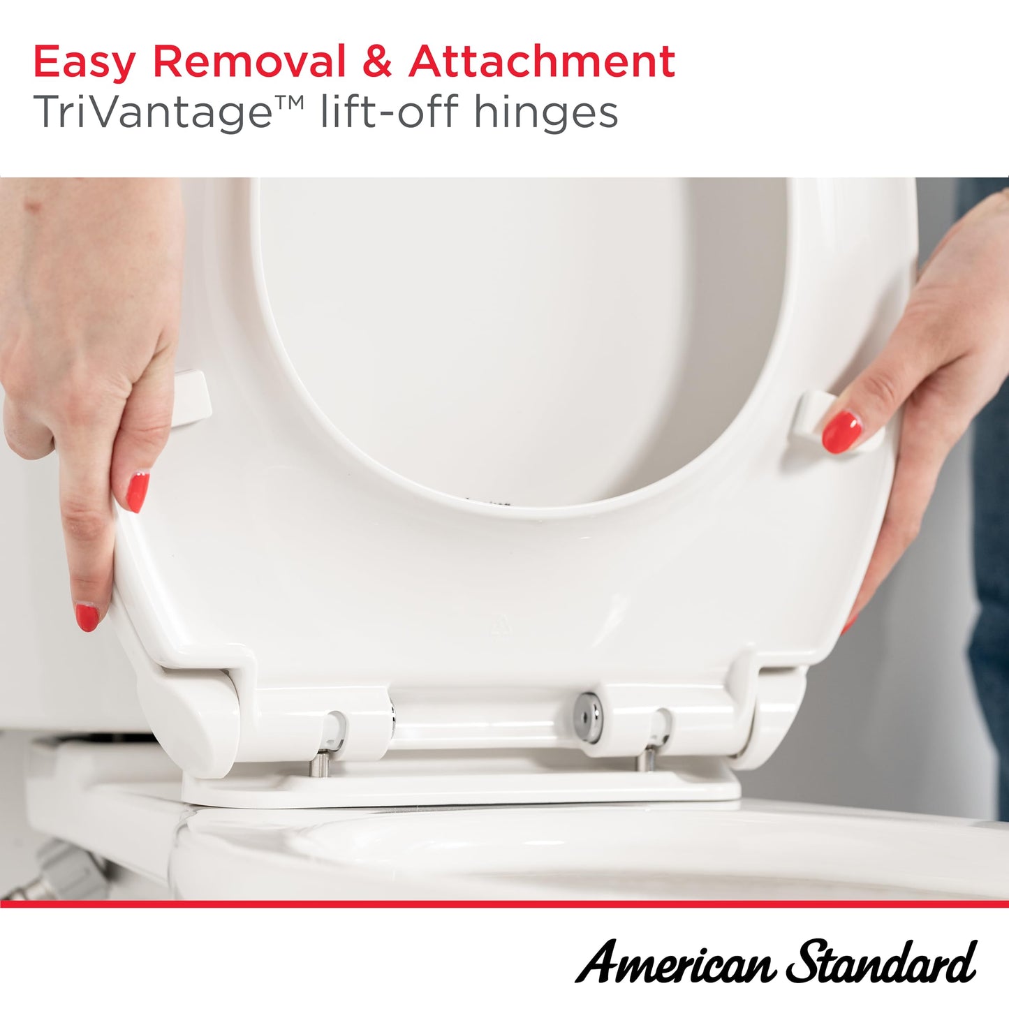 American Standard 5020A65G.020 Traditional Toilet Seat, White