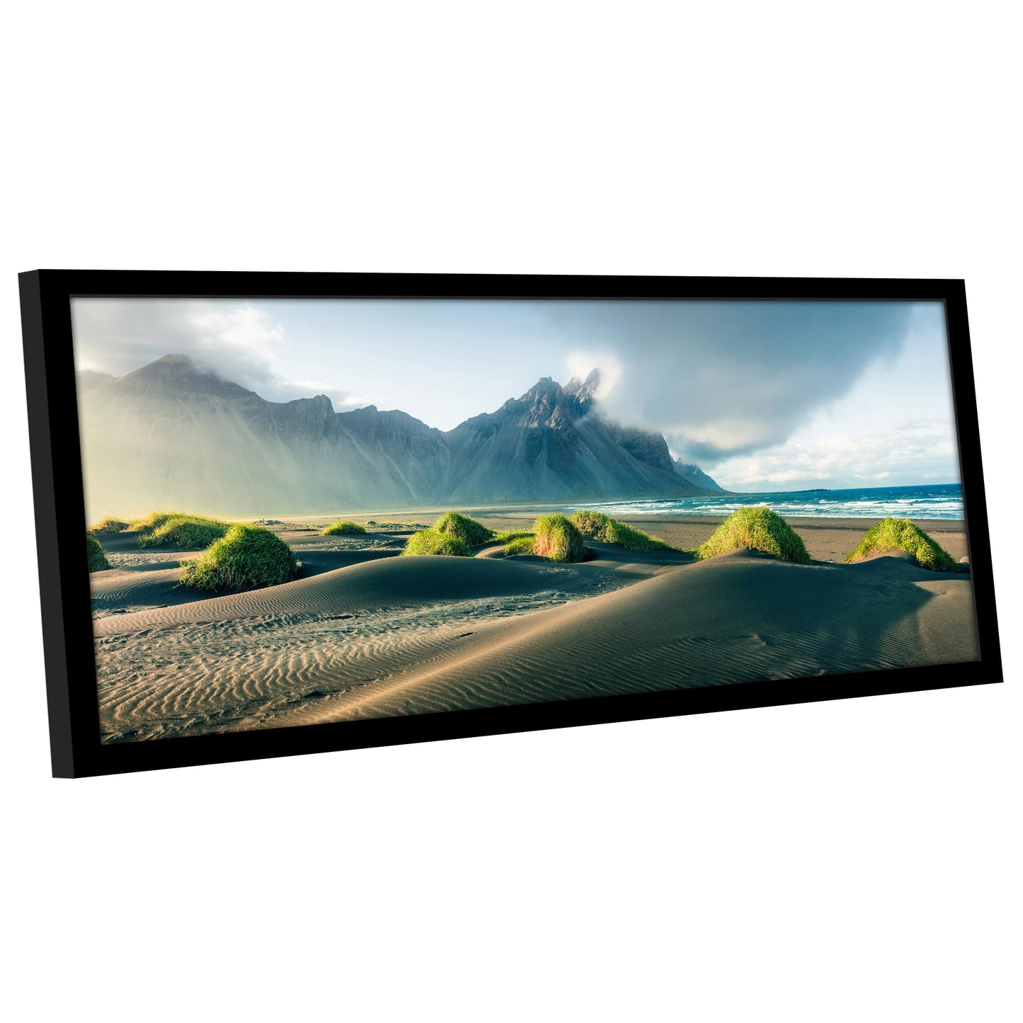Americanflat 12x28 Picture Frame with Polished Plexiglass - Signature Collection - Gallery-Style Frames Made of Engineered Wood - Photo Frame for Wall Display - Black
