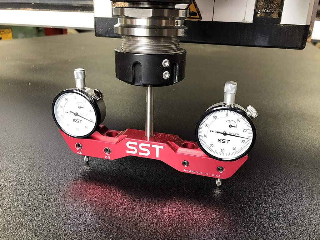 SST - Mini Mill & Lathe Tramming System - Tram, Align, & Square for Machine Calibration - for Angular Misalignment - Precise & Powerful - 0.001” Dial Indicators - Designed in The USA