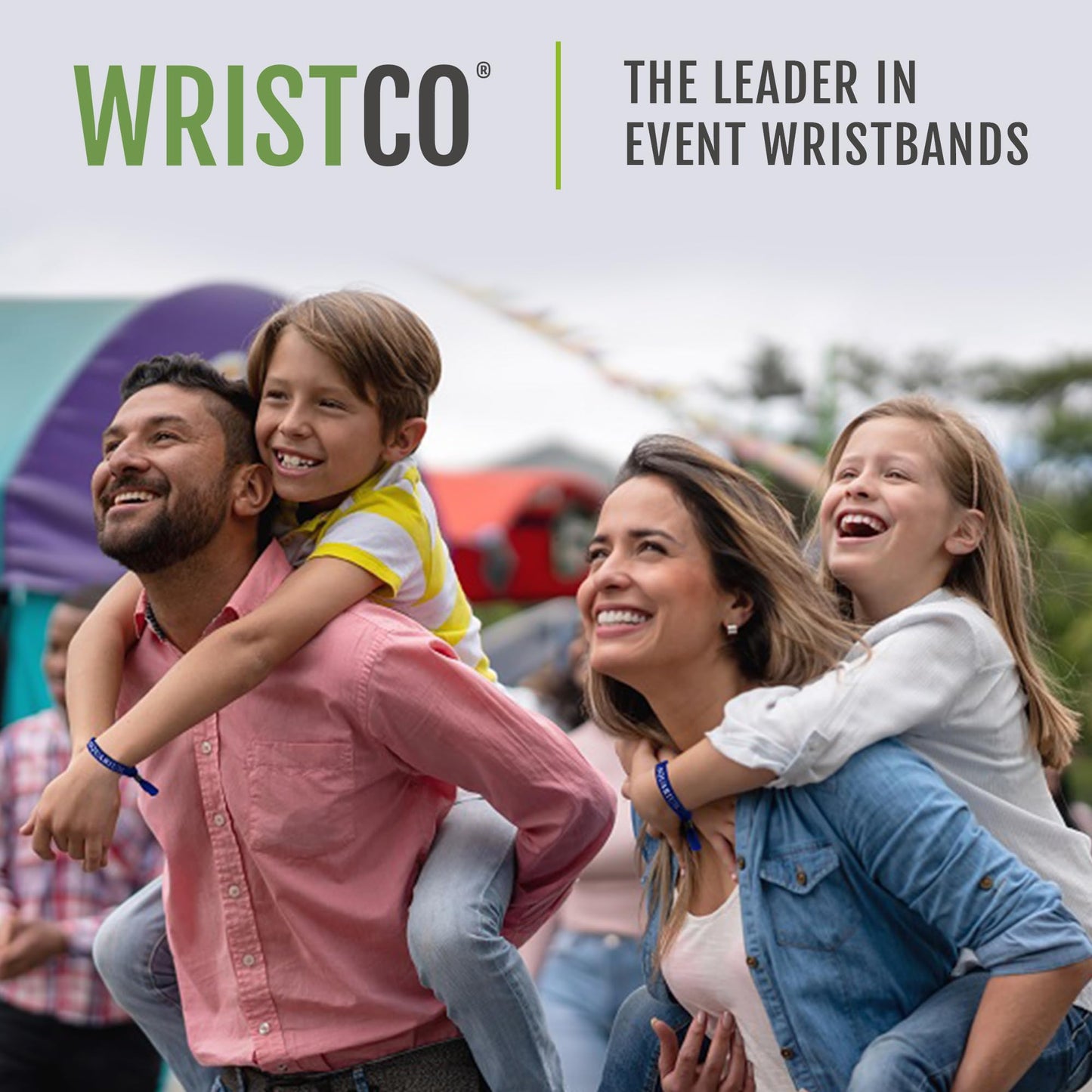 500 WristCo Variety Pack Cloth Event Wristbands – Plastic Closure to Prevent Transfer or Reuse – Premium-Grade Fabric Bracelets for Party Entry, Summer Camp, VIP Identification, Drink Ticket ID